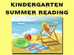 Kindergarten Summer Reading 